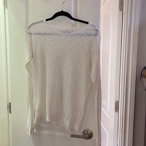 Loft lightweight sweater, cream color.